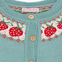 baby fresa strawberry baby cardigan