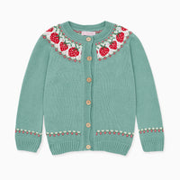 girls fresa strawberry cardigan