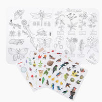 garden coloring sticker book