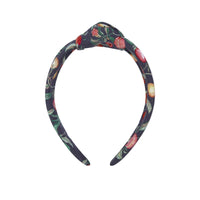 knot headband black pomegranate