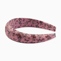 wide headband dusty pink floral