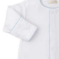 cottontail hollows footie with embroidery