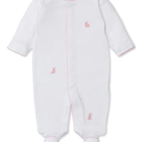 cottontail footie with embroidery
