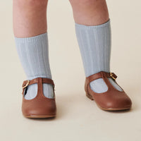 ribbed knee socks