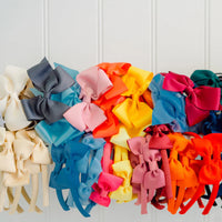 big bow headband fuchsia