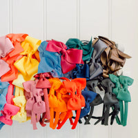 big bow headband navy