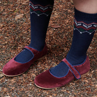 velvet mary janes