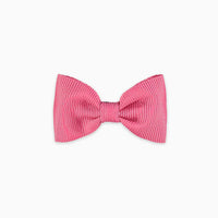 small bow clip fuchsia