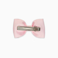 small bow clip baby pink