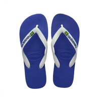 brazil logo sandals