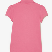 scalloped collar polo