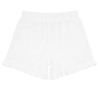 french terry ruffle short