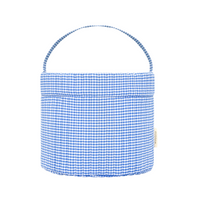 quilted easter bucket blue gingham