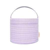 quilted easter bucket lavender stripe