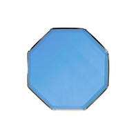 bright blue side plate