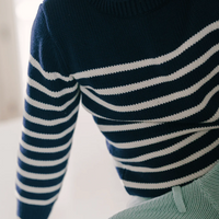 stripe knit sweater