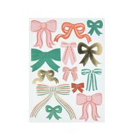 holiday bow stickers