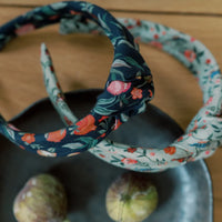 knot headband black pomegranate