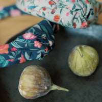 knot headband black pomegranate