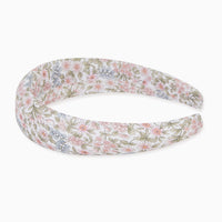 wide headband pink floral