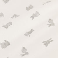 baby girl grey bunny bunting