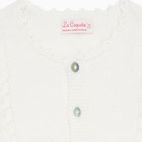 baby ivory feria cardigan