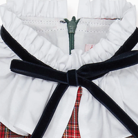 girls tartan flora dress