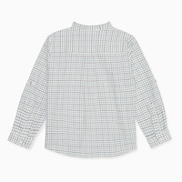 boys navy check mateo shirt