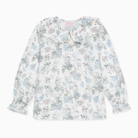 baby blue floral carlotta shirt