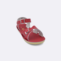 girls red sun-san surfer sandals