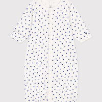 baby girl blue heart gown