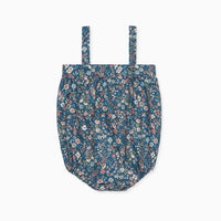 baby navy floral filada romper
