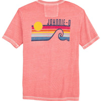 boys red surf shine tee