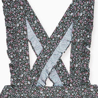 girls green floral agata skirt