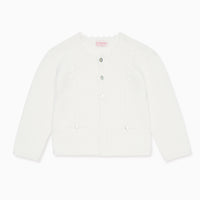 baby ivory feria cardigan