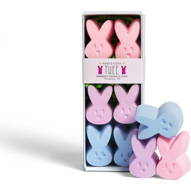 duckie's fluffle sidewalk chalk- pink/blue/purple