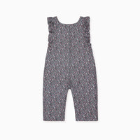 baby girl green floral delphina dungarees