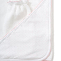new kissy dots towel with mitts set