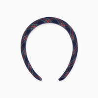 girls tartan wide headband