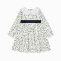 girls green floral helena dress