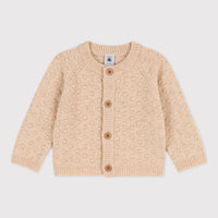 baby cream cardigan