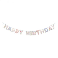 english garden birthday garland