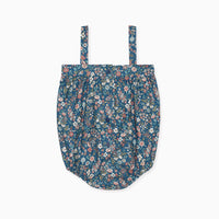 baby navy floral filada romper