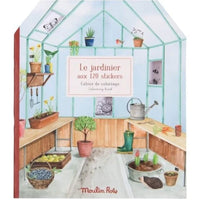 garden coloring sticker book