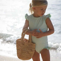 gingham rashguard 1pc