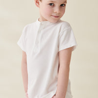 alcon polo shirt white