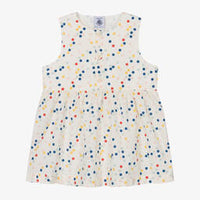 sleeveless dots dress