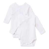 2-pack crossover baby long-sleeve bodysuits
