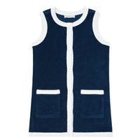 terry button dress