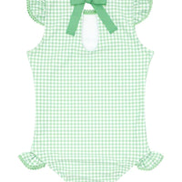 gingham rashguard 1pc